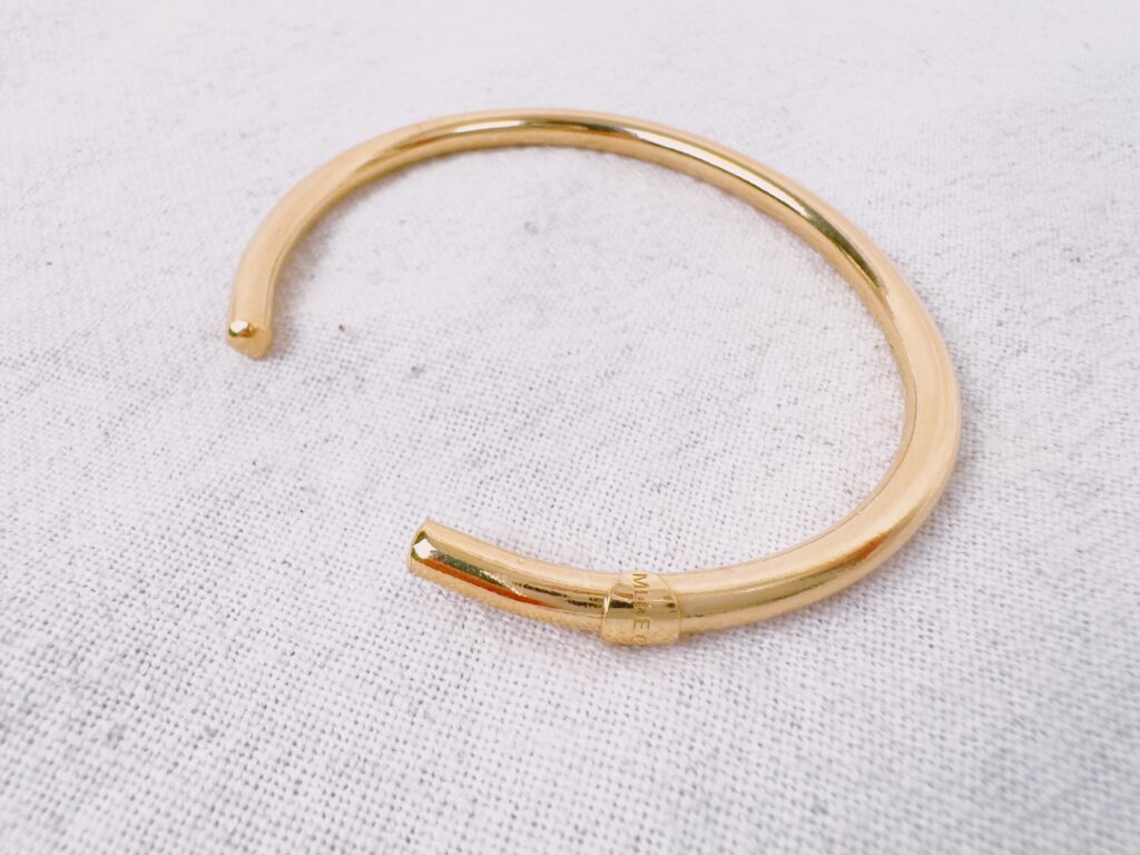 jonc ouvert épais tube - design Mademoiselle Oups