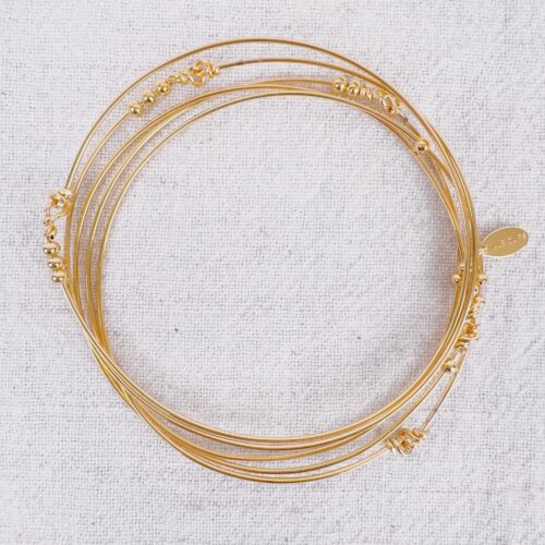 jonc bracelet lot de 5 - design Mademoiselle Oups