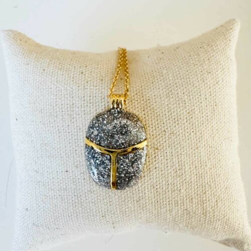 KHEPRI<br />collier chaîne scarabée