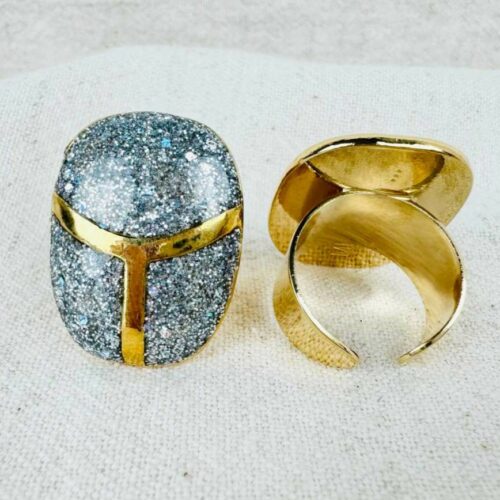 KHEPRI<br />bague scarabée grand modèle