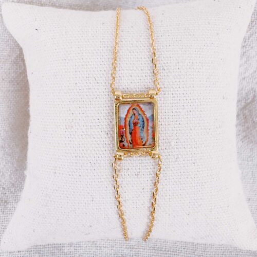 Bracelet scapulaire chaine - création Mademoiselle Oups