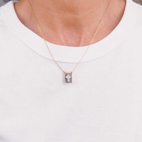 collier scapulaire médaille mystique - made in france Mademoiselle Oups