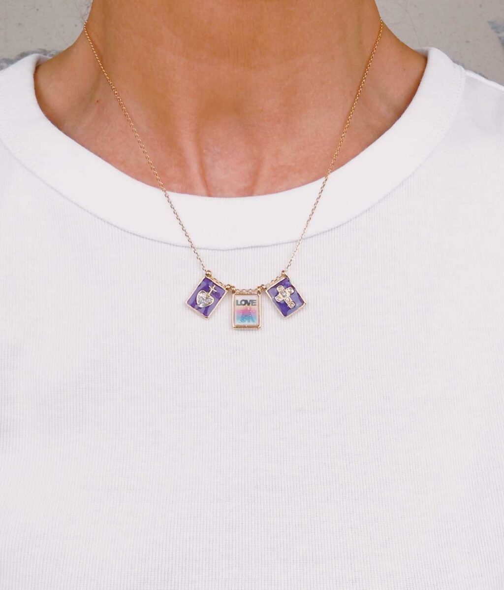 collier scapulaire triptyque à composer - Mademoiselle Oups