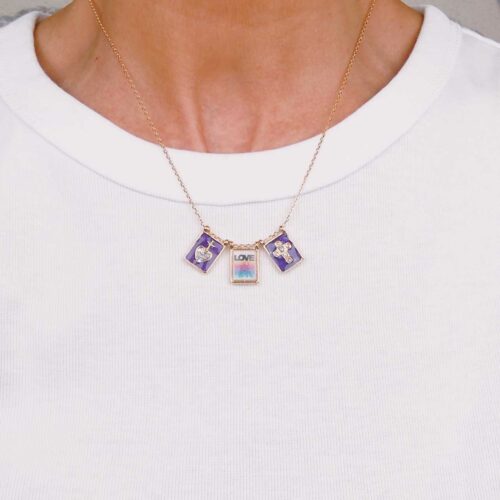 collier scapulaire triptyque à composer - Mademoiselle Oups