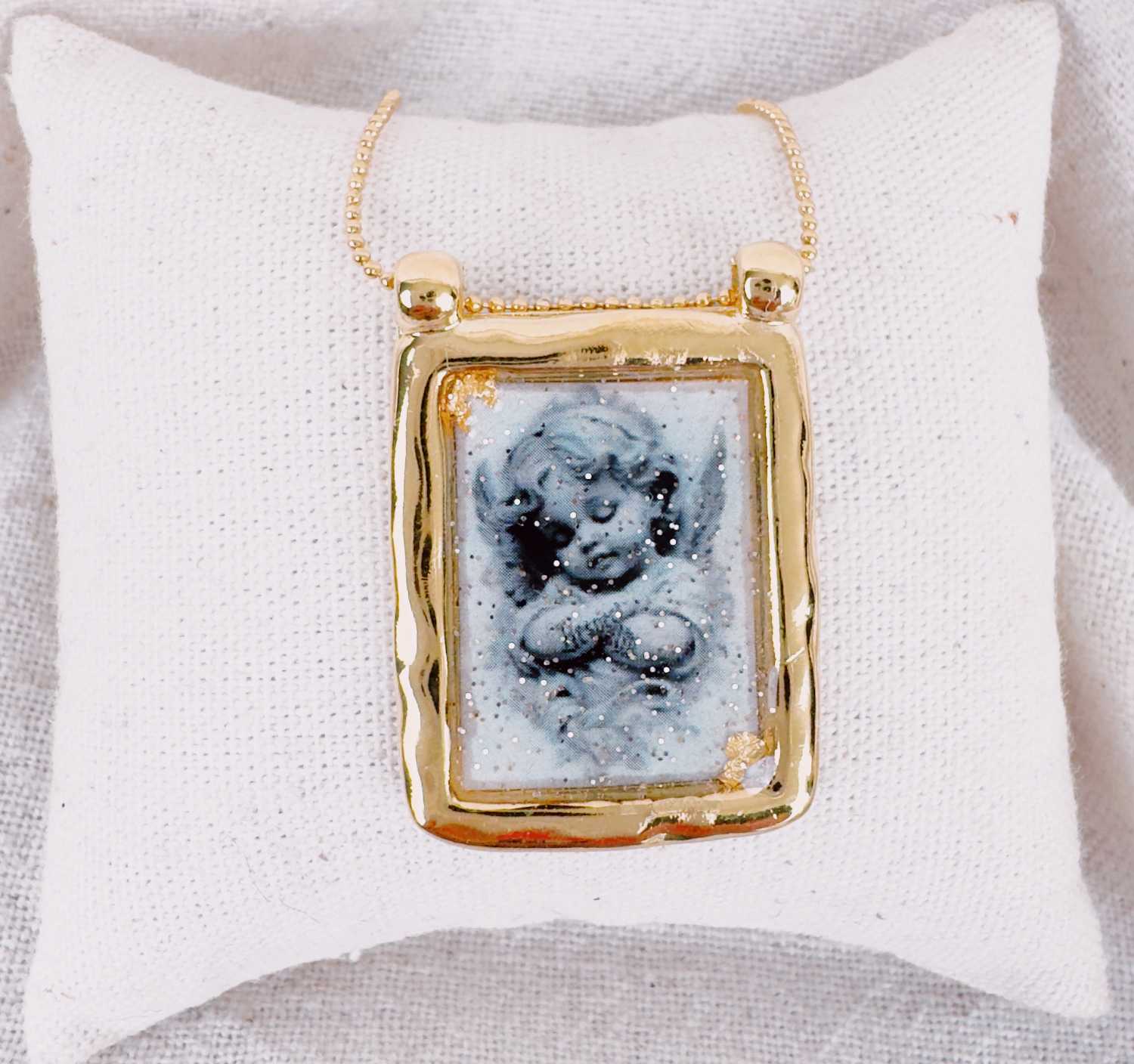 sautoir-scapulaire-chaine-mademoiselleoups-1 sautoir chaine grand scapulaire martelé - Mademoiselle Oups