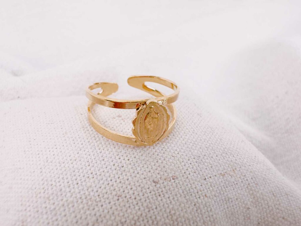 Bague vierge jonc double - création Mademoiselle Oups