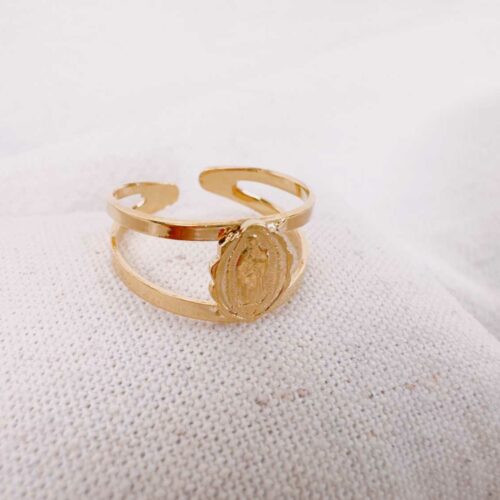 Bague vierge jonc double - création Mademoiselle Oups