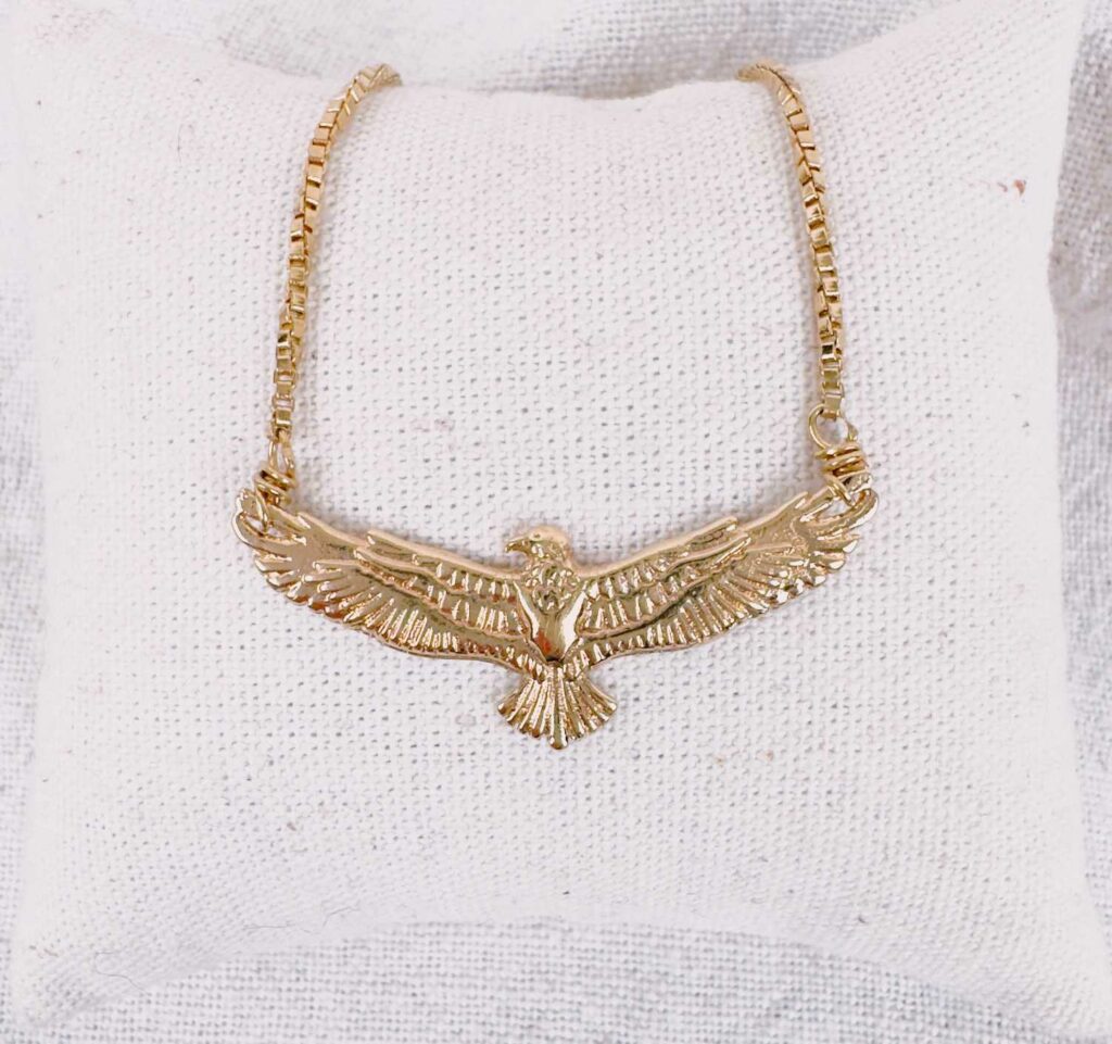 collier pendentif aigle phœnix - design Mademoiselle Oups