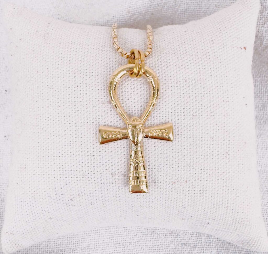 collier pendentif croix ankh - design Mademoiselle Oups