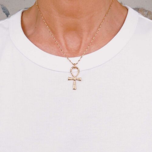 collier pendentif croix de vie Egypte - dessiné par Mademoiselle Oups