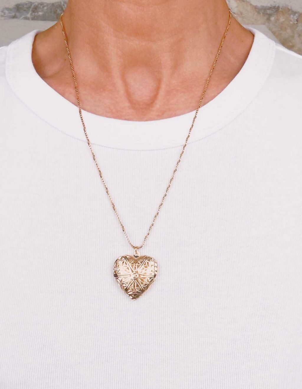 collier locket cœur ajouré - Imaginé par Mademoiselle Oups