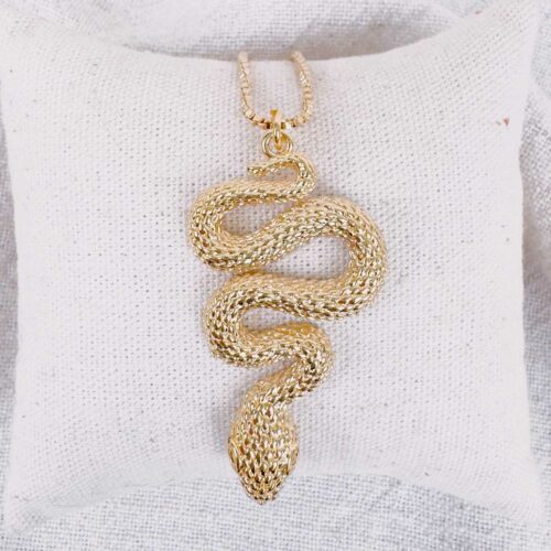 collier pendentif serpent - design Mademoiselle Oups