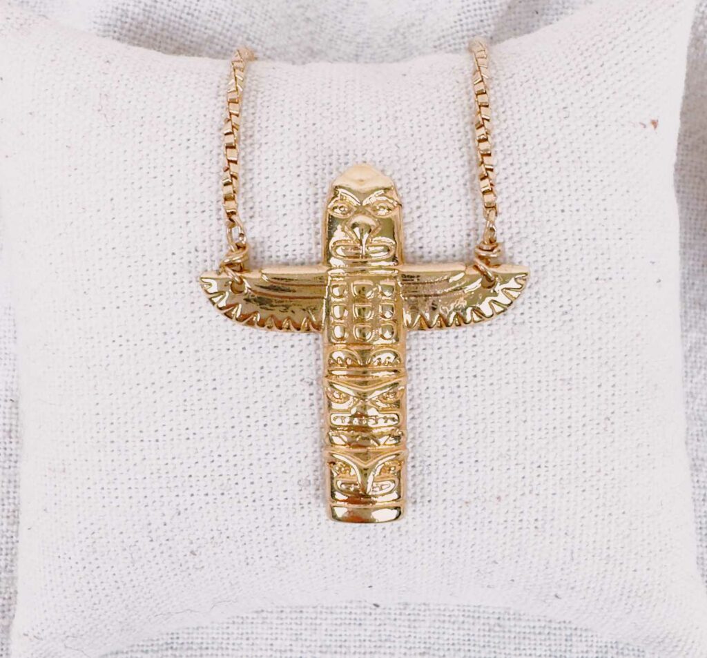 collier pendentif totem indien - design Mademoiselle Oups