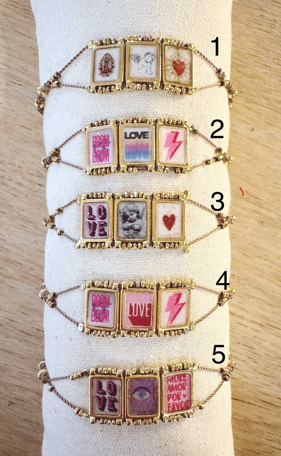 bracelet-triptyque-scapulaire-mademoiselleoups-1 Bracelet scapulaire triptyque cordon hématites - fabrication française Mademoiselle Oups