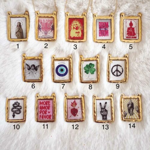 grande médaille scapulaire icône protectrice - Mademoiselle Oups