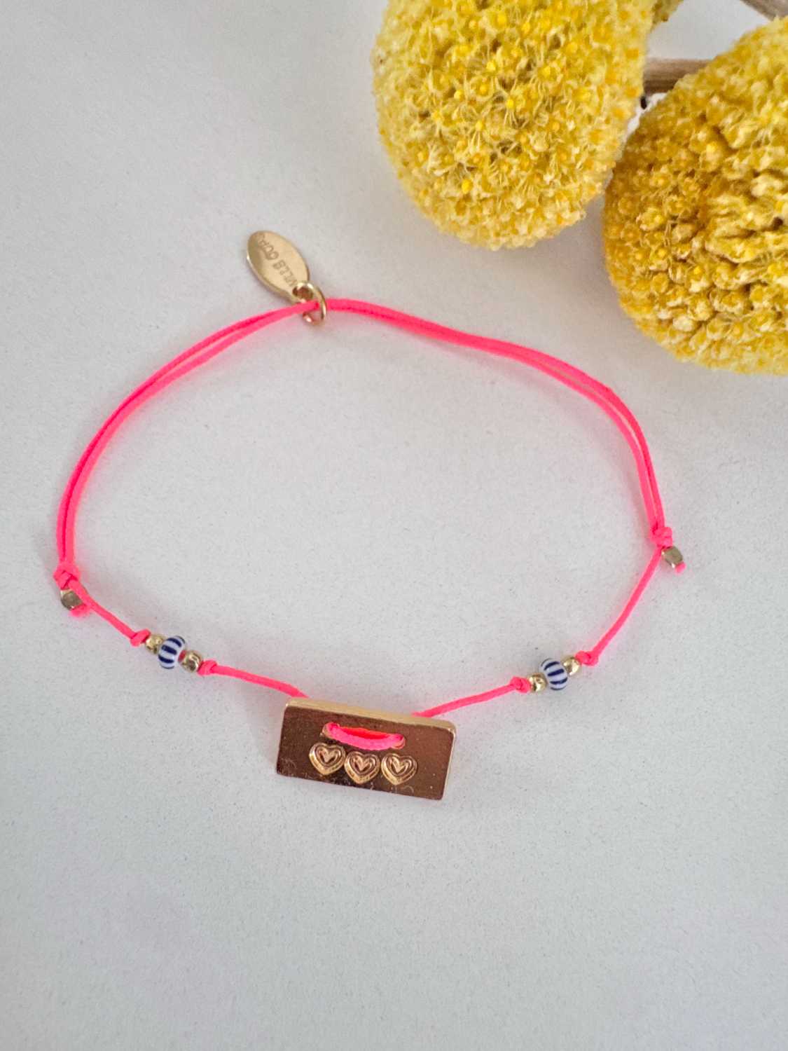 LOVE NOTE bracelet duo mere fille - mademoiselle oups 8 Bracelet duo mère fille LOVE NOTE sur cordon fluo avec message doré et finition ajustable - Mademoiselle Oups