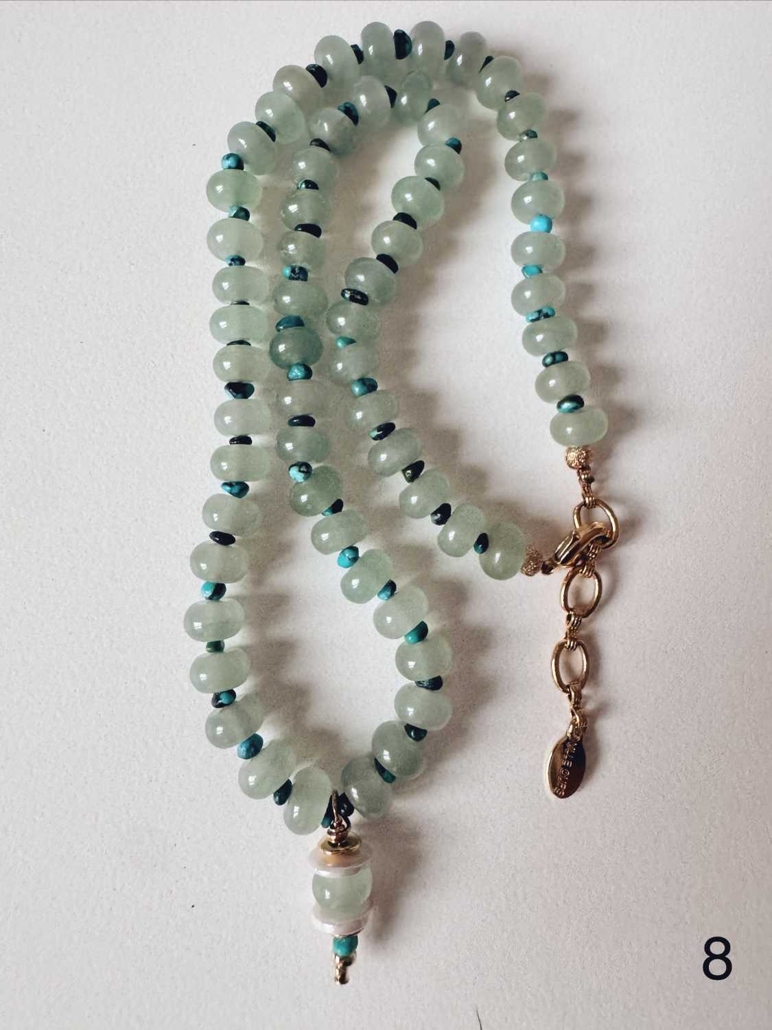 TERRA-08-collier-pierres-naturelles-aventurine-mademoiselle-oups Collier TERRA n°8 - collier unique en pierres naturelles en aventurine verte claire fabriqué à la main dans l'atelier MADEMOISELLE OUPS à Nîmes